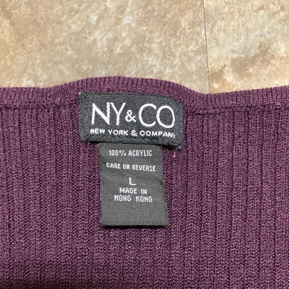 NWOT NY&Co Sweater Top Size L - Picture 8 of 8